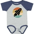 thumbnail image 3 of Inktastic Space Rocket Retro Sunset Boys or Girls Baby Bodysuit, 3 of 5