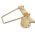 thumbnail image 2 of 6 String Trapeze Tailpiece for Jazz Archtop Electric Guitar Replacement Gold Long, 2 of 17