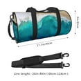 thumbnail image 4 of Fotbe Beach Pattern Foldable Sports Gym Bag with Wet Dry Pocket, Ultralight Travel Bag, Large Capacity Duffel Bag, Splash Proof Carry on Bag, Overnight Bag, Weekender Bag, 4 of 8