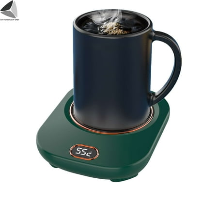 

Sixtyshades Coffee Mug Warmer for Desk with 3 Temp Settings 8H Auto Shut Off Smart Coffee Warmer Plate Keeps Hot Fresh for Coffee Tea Milk Beverage (Green)
