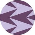 thumbnail image 1 of Ahgly Company Indoor Round Patterned Purple Jam Purple Area Rugs, 4' Round, 1 of 6