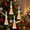 Yellow, variant on AUNVITO 4pcs Christmas Cone Sequin Mini Hat Tree Ornament, Glitter Xmas Decoration Hanging Pendant for Holiday Party Home Decor, 4pcs
