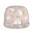 thumbnail image 2 of Fotbe Rabbit Flat Bill Visor Cap Classic Snapback Hat Polyester Foam Trucker Hat Trucker Cap Adjustable Baseball Cap, 2 of 9