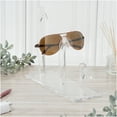 thumbnail image 3 of Plymor Clear Acrylic 3 Curved Bridge Display Risers for Eyeglass Frames, 7" H x 3" W x 9" D (3 Pack), 3 of 3