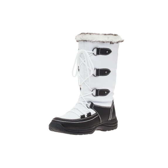 Weatherproof Moria Womens Snow Boots with Lace-Up Closure All-Weather Waterproof Insulated Winter Boots Built for Comfort, Keep Feet Warm & Dry