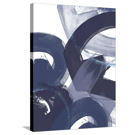 Art.com Blue on Blue II Stretched Canvas Print Wall Art by June Vess, 24" x 32"