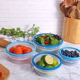 thumbnail image 5 of Ecoberi Collapsible Food Containers, BPA-Free Silicone, Reusable, Stackable, Space-Saving for Snacks, Lunches, Travel Pack of 4, 5 of 7