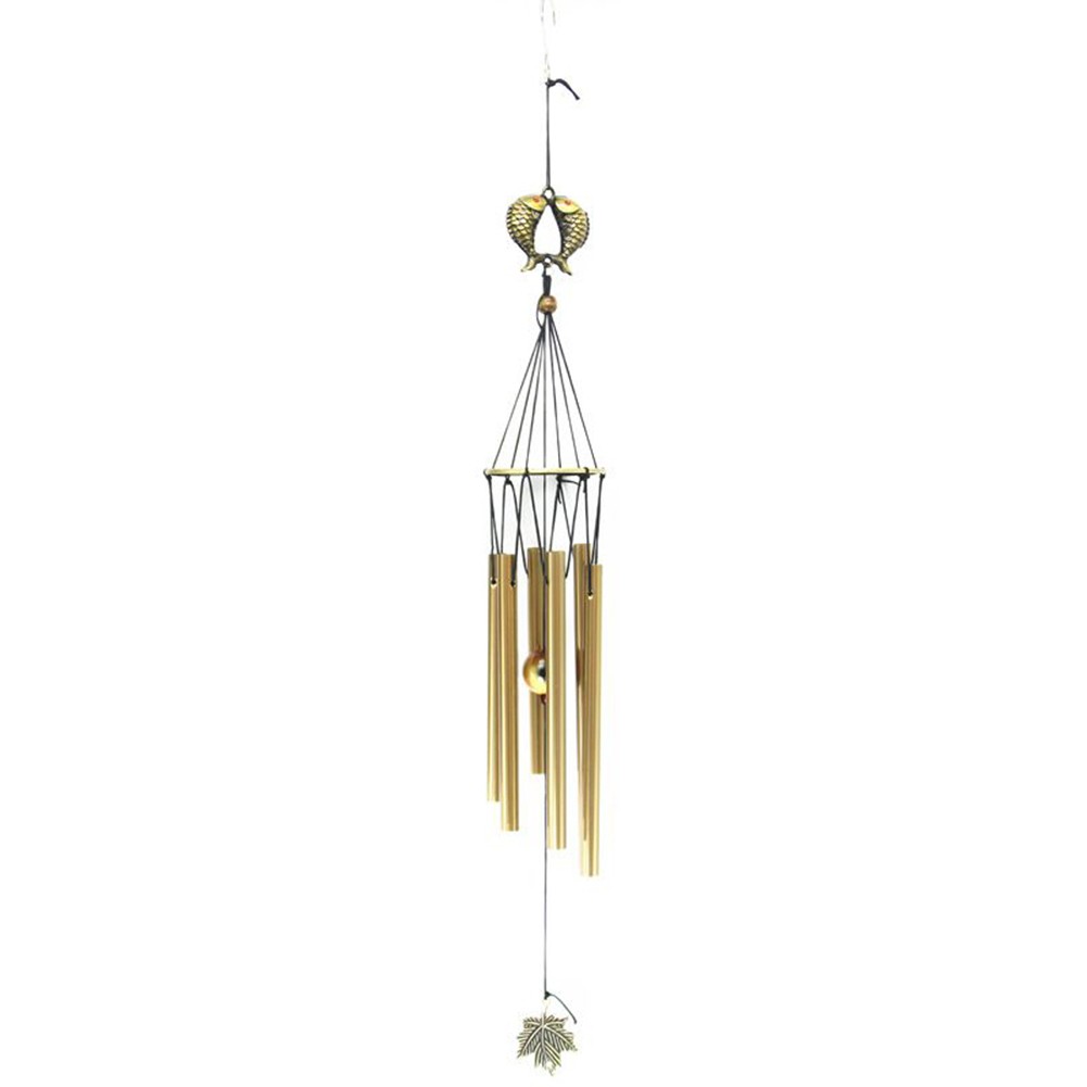 Outdoor Bell Windchime Antique Copper Garden Home Decor Living Wind
