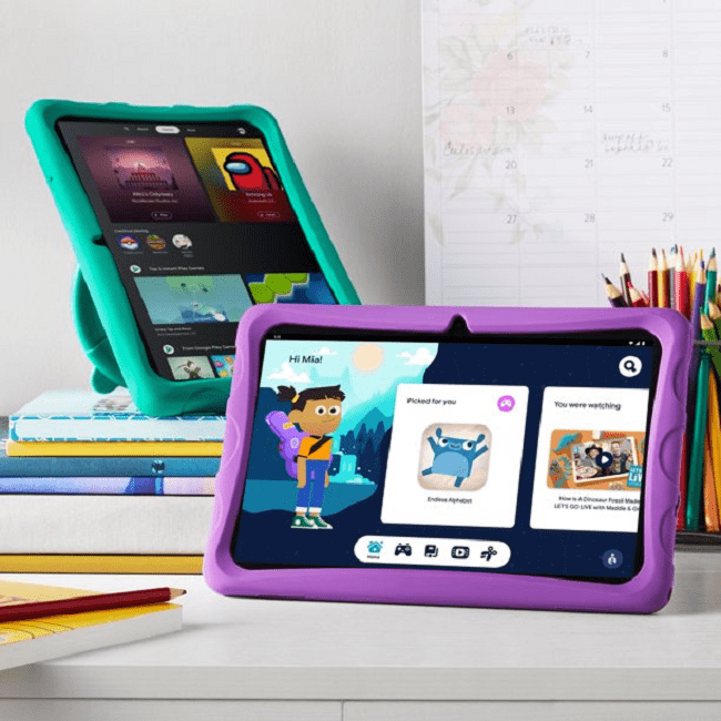 Restored onn. 10.1" Kids Tablet, 32GB (2022 Model) - Blue (Refurbished)