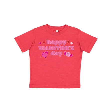 

Inktastic Happy Valentine s Day Gift Toddler Boy or Toddler Girl T-Shirt