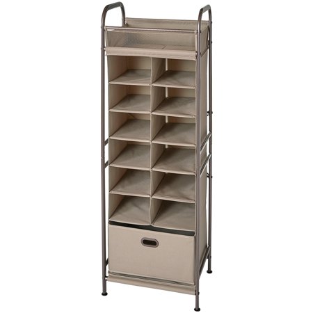 UPC 061648936410 product image for NeatFreak NFC05123 A69A8A-001 Vertical 12-Cubby Shoe Storage Organizer with Bin  | upcitemdb.com