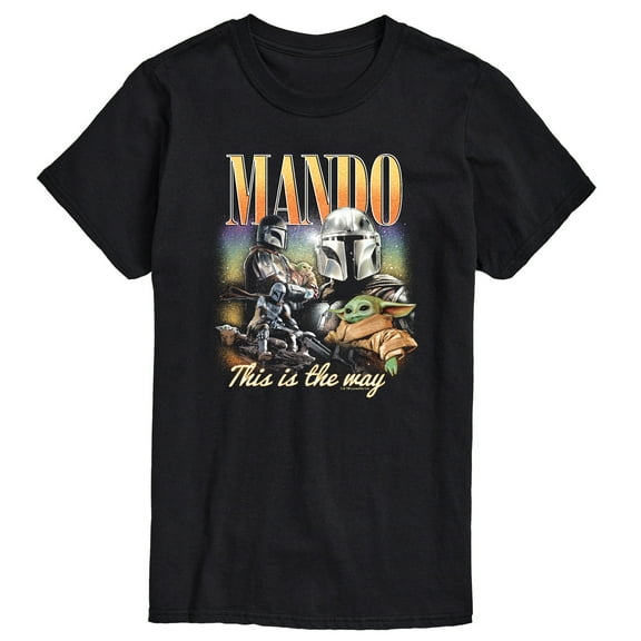 Star Wars - The Mandalorian Mando Collage - Men's Short Sleeve Graphic T-Shirt