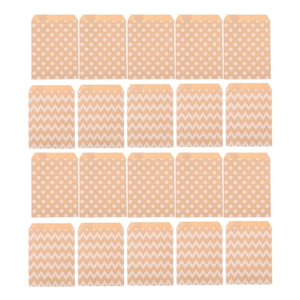 KAKOWELY 100 bolsas de papel multifunción para fiestas de cumpleaños, dulces y aperitivos.