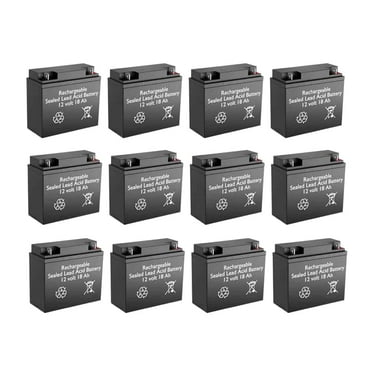 BatteryGuy Best Technologies BA58 replacement 12V 18Ah SLA battery - BatteryGuy brand equivalent (rechargeable - Qty of 12)