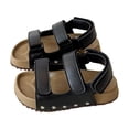 thumbnail image 6 of Duqingm Sandals for Girls Girls Sandals Fashion Bow Summer Shoes for Toddler/Little Kid Black,8, 6 of 7