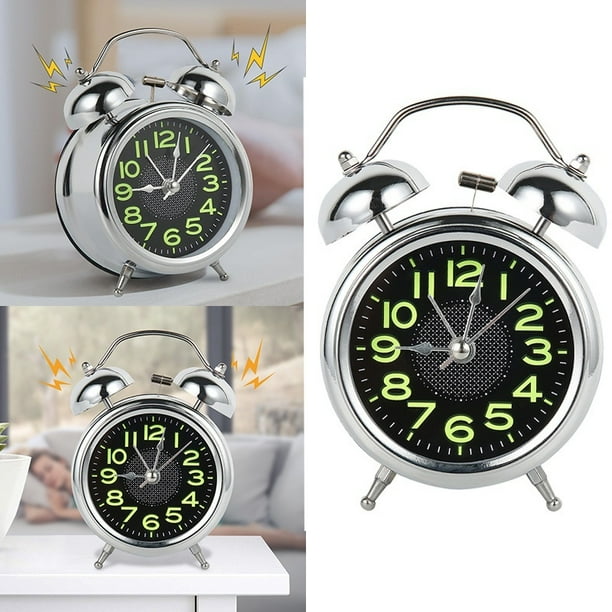 New Retro Loud Double Bell Mechanical Key Wound Alarm Clock Walmart