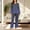Set-6Navy, variant on LEWKW Women's Ombre Printed Pajama Sets Long Sleeve V Neck Top & Pants Sleepwear 2 Piece Gradient Loungewear Soft Comfy Nightwear Matching Outfits