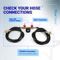 thumbnail image 3 of BlueStars 5FT 2-Way Propane Hose Adapter 1lb to 20lb - Gas Hose with QCC1/Type1 for 5-40lb Propane Tanks- for Weber Q Grill, Coleman Camp S, 3 of 9