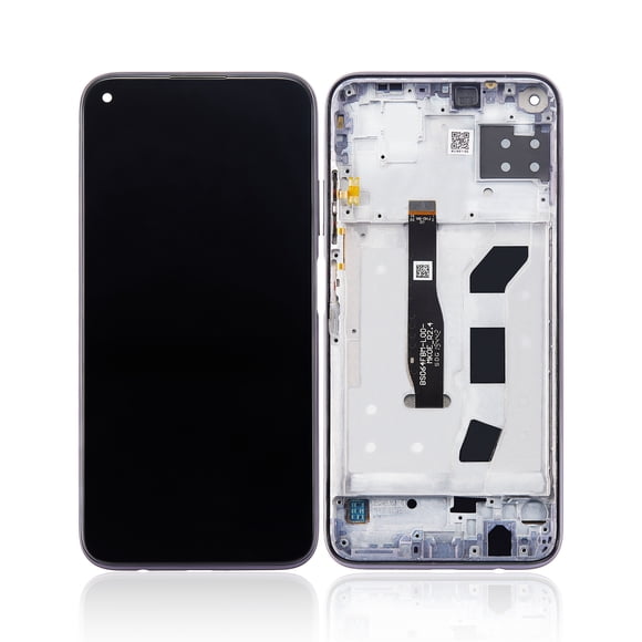 Esource Parts Huawei P40 Lite LCD Assembly With Frame Refurbished Black Compatible