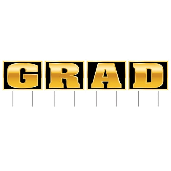 Plastic Grad Yard Sign