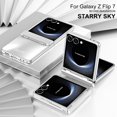thumbnail image 7 of Decase Case for Samsung Galaxy Z Flip 7, Electroplated Hinge Protection Phone Case, Raised Edge Screen & Camera Protection,Silver, 7 of 7