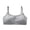 Gray, variant on Training Bras For Girls 10–14 Adjustable Spaghetti Strap Front Double Button Decor Cami Bra Solid Fixed Padded Wireless Cotton Puberty Underwear Vest No Steel Ring Breathable Teen Crop Top