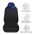 thumbnail image 5 of Pofeuu Black Blue Glitter Sparkles Print Automotive Car Seat Covers Flat Cloth Full Set Seat Covers,Car Seat Covers front seats for Cars Trucks and SUVs(Two packs), 5 of 7