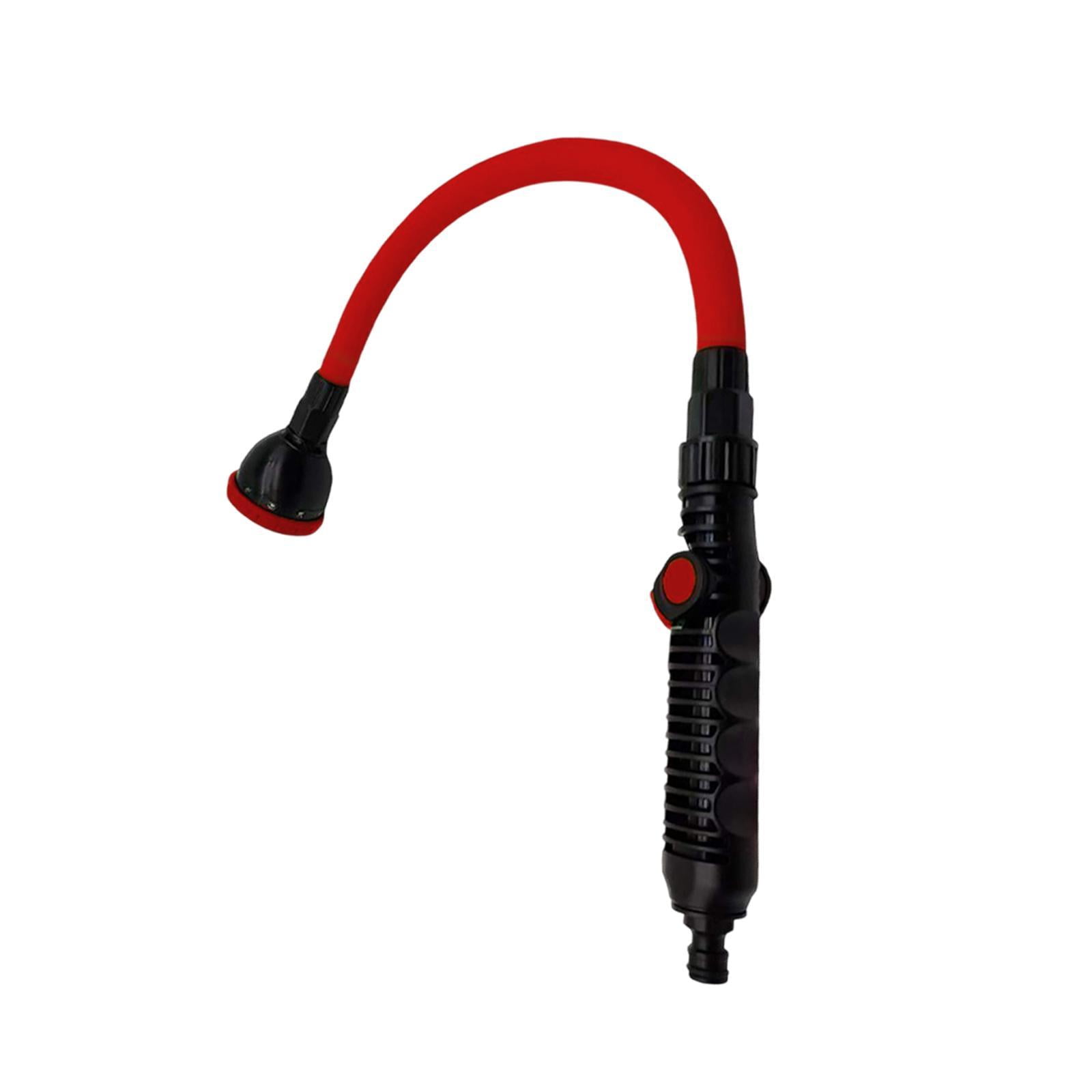 Bothyi Watering EU Thread Bendable Long Hose Nozzle Spraying for Flower Car Use Red