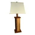 thumbnail image 2 of 29" Tall Battery Operated Live Edge Wood Table Lamp for Indoor or Outdoor, 2 of 5