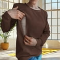 thumbnail image 2 of TAGOLD Winter Savings! Womens Sweater Tops,Casual Plus Size Fall Tops Blouse for Womens,Women's Winter Long Sleeved Zipper Round Neck Nursing Hoodie Top/shirt Coffee L, 2 of 5