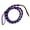 Purple/Black, variant on Showman 4 1/2' Braided Nylon Over & Under Whip w/ Leather Popper (Black)