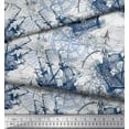 thumbnail image 3 of Soimoi Rayon Crepe Fabric Ship & Direction Compass Nautical Decor Fabric Printed Yard 46 Inch Wide, 3 of 3