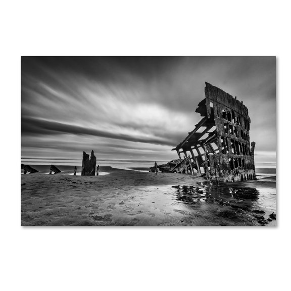 Trademark Fine Art 'The Wreck Of The Peter Iredale' Canvas Art by Lydia Jacobs