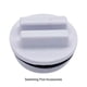 thumbnail image 4 of Scienceny Enchufe multifuncional blanco para piscina, versátil en cualquier piscina, enchufe roscado para línea de retorno de piscina Medidores de medidas dimensionales, 4 of 6