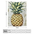 thumbnail image 3 of FCXZI Pineapple Lightweight Fuzzy Flannel Blanket for All Seasons 40*50in, 3 of 7