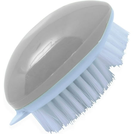 

Fruit Brush Vegetable Brush With Stiff And Soft Angled Nylon Bristle Brush (Grey)
