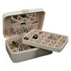Mele & Co. Lila Forty-Eight Section Jewelry Box - Ivory Faux Leather - 10.5W x 4H in.