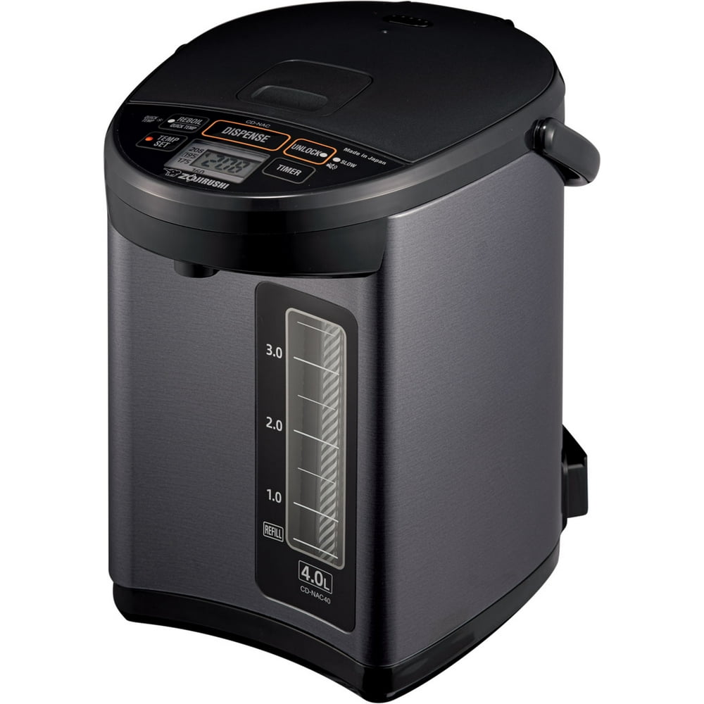 Zojirushi CDNAC40BM 4.0 L Water Boiler & Warmer, Metallic Black
