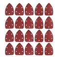 thumbnail image 1 of EeaseCA 25Pcs Triangle Sand Paper Triangle Back Sandpaper with Holes Portable Flocking Sandpaper Triangle Polishing Sandpaper (Dark Red), 1 of 7