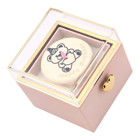 WINDLAND Elegant Reversible Ring Box with Candle Holder Anniversary Ring Box Wear resistant Jewelry Case Creative Gift for Couple