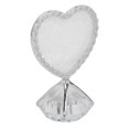 thumbnail image 3 of Expositor de uñas con diseño en forma de corazón, estilo elegante y moderno, con borde brillante y doble cara, para belleza de uñas, color plateado., 3 of 14