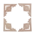thumbnail image 1 of Apliques de madera tallada perfecl 4 Uds 6x6cm, 1 of 8