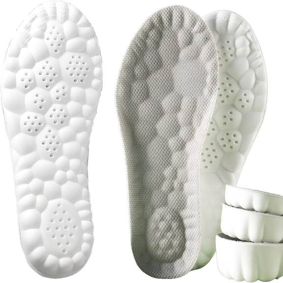 TELOLY 2026 New 4D Cloud Height Increase Insoles-Soft Memory Foam Shoe Insoles for Men&Women,3 Lift Levels,Trim-To-Fit,Breathable&Cushioned Comfort Inserts,Memory Foam Insoles for Men
