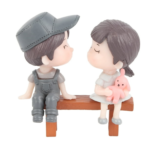 Adornos de pareja, adornos de muecas de dibujos animados, dibujos animados para regalos de cumpleaos, regalos de San Valentín para decoración del hogar LYUMO Adornos Colgantes