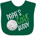 thumbnail image 3 of Inktastic Papa's Golf Buddy with Golf Ball Boys or Girls Baby Bib, 3 of 4