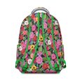 thumbnail image 2 of Small Floral Print Students Backpack Lightweight and Multifunctional School Bag with Romantic Rose and Peony Pattern, Ideal for Gym, Camping, and Daily Use, 2 of 5