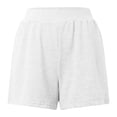 thumbnail image 4 of Conjunto de ropa de estar por casa de 2 piezas para mujer: tops de manga 3/4 y pantalones cortos con cintura elástica, poliéster suave, ropa informal para casa/vacaciones, tallas S-XXL, 4 of 6