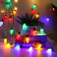 thumbnail image 3 of Gostoto 4.9FT 10LEDs 9.8FT 20LEDs Globe Star Strawberry Xmas Jingle Bell String Lights, Fairy Lights for Christmas Garden Patio Bedroom Party Decor, 3 of 5
