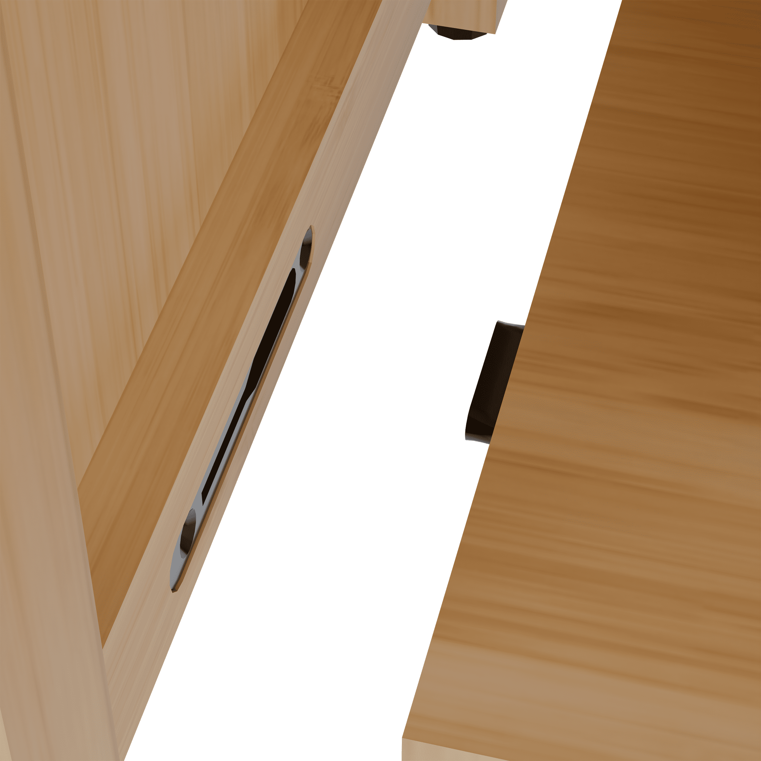 Bathroom Bamboo Storage Cabinet, Freestanding Floor Cabinet with Door and Shelf for Bathroom, Living Room, Bedroom, Hallway, Kitchen