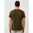 thumbnail image 6 of Demotime Men's Henley Shirts Short Sleeves Round Neck Casual Basic Shirt Summer Solid Color Lightweight Button T Shirts Army Green L Tops, 6 of 6